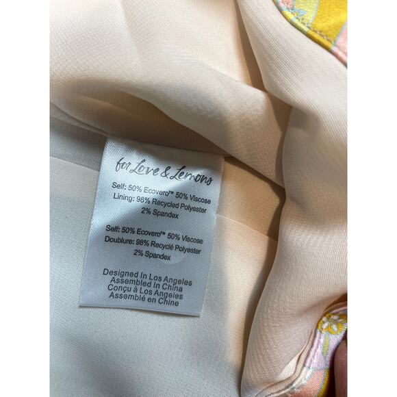 $135 For Love & Lemons AIKO MINI SKIRT HIGH WAIST Size XS - Picture 7 of 7